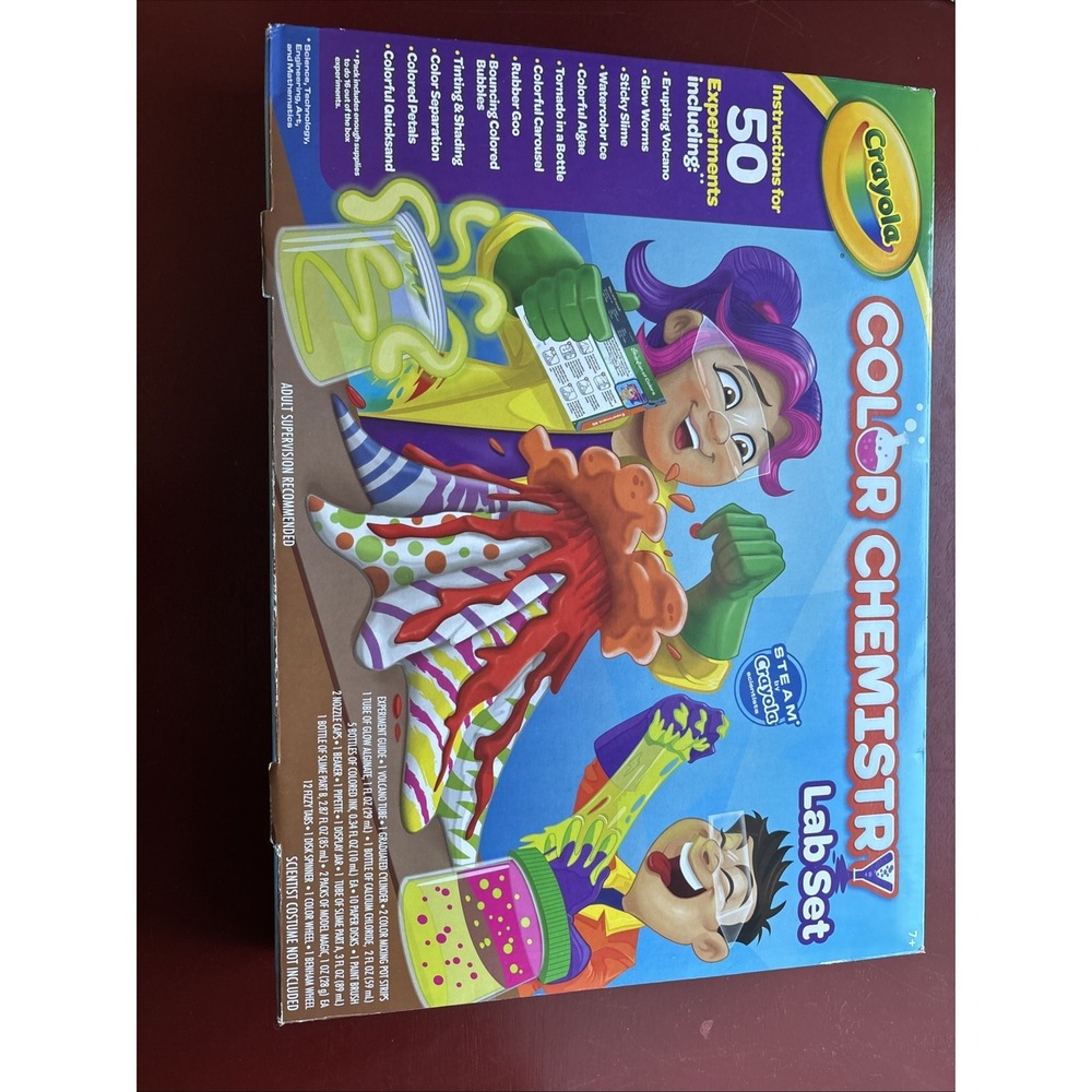 New, Unopened Crayola Color Chemistry Lab Set Instructions 50 Experiments STEM